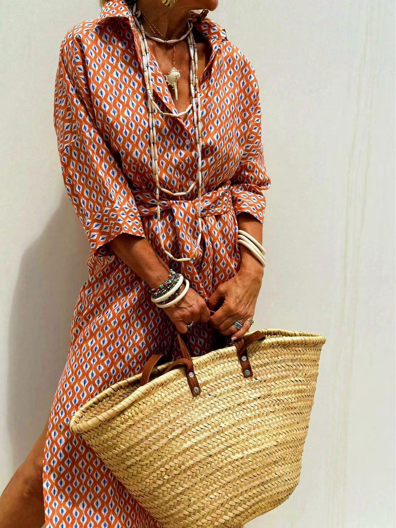 Maxi with Belt Summer Linen Lo - đánh giá và giá Casual Loose Linen Shirt Dress