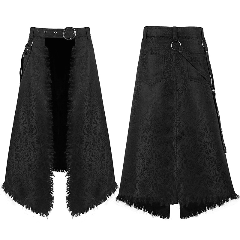 Men Gothic Jacquard Asymmetry  - đánh giá và giá Skirts