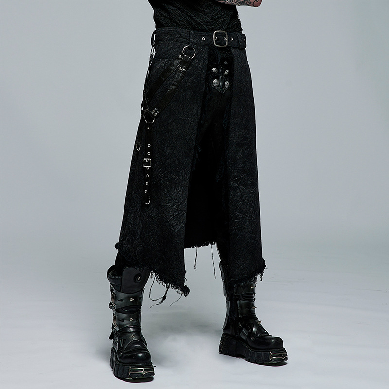 Men Gothic Jacquard Asymmetry  - đánh giá và giá Skirts