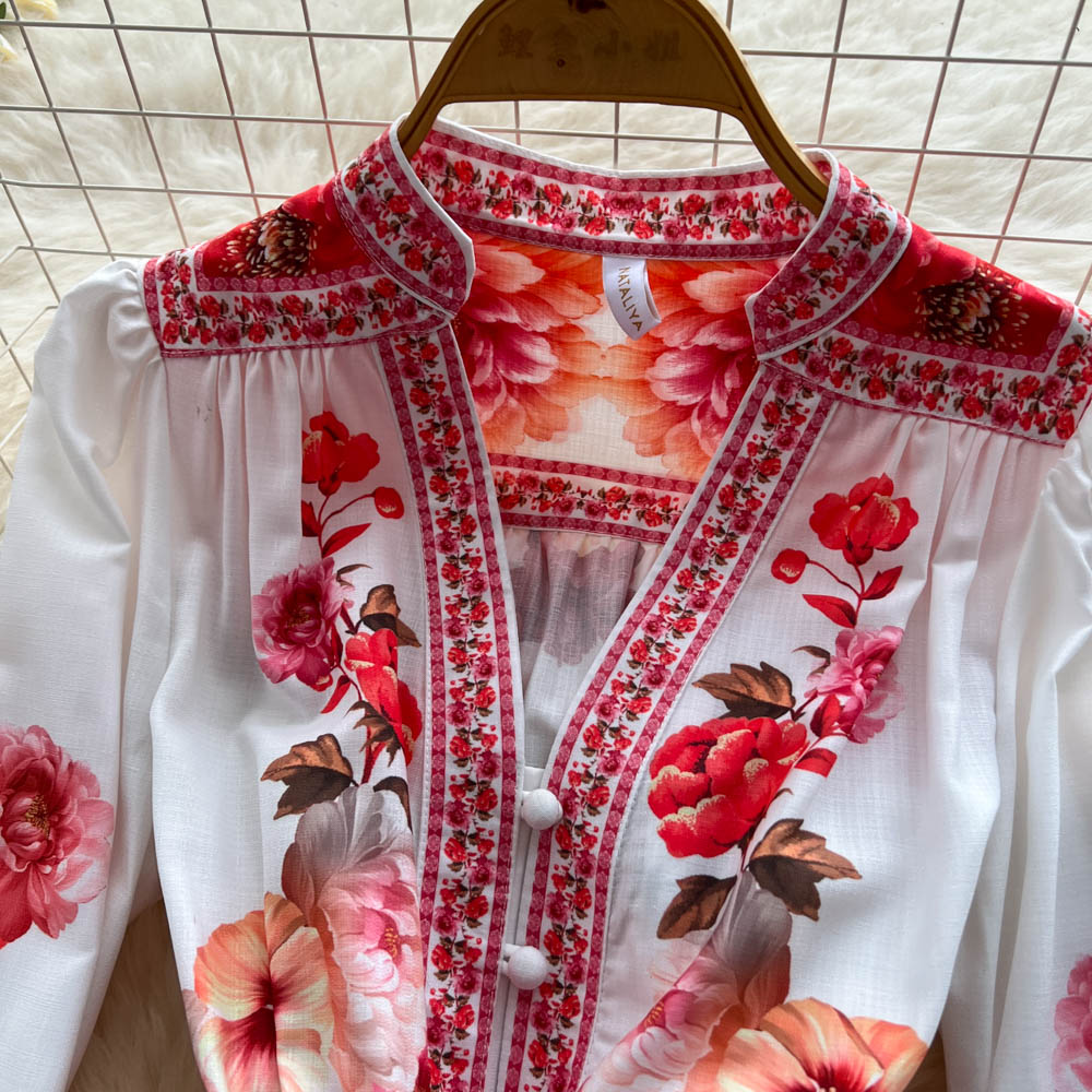 French Elegant Vintage Palace  - đánh giá và giá French Vintage Floral Midi Dress