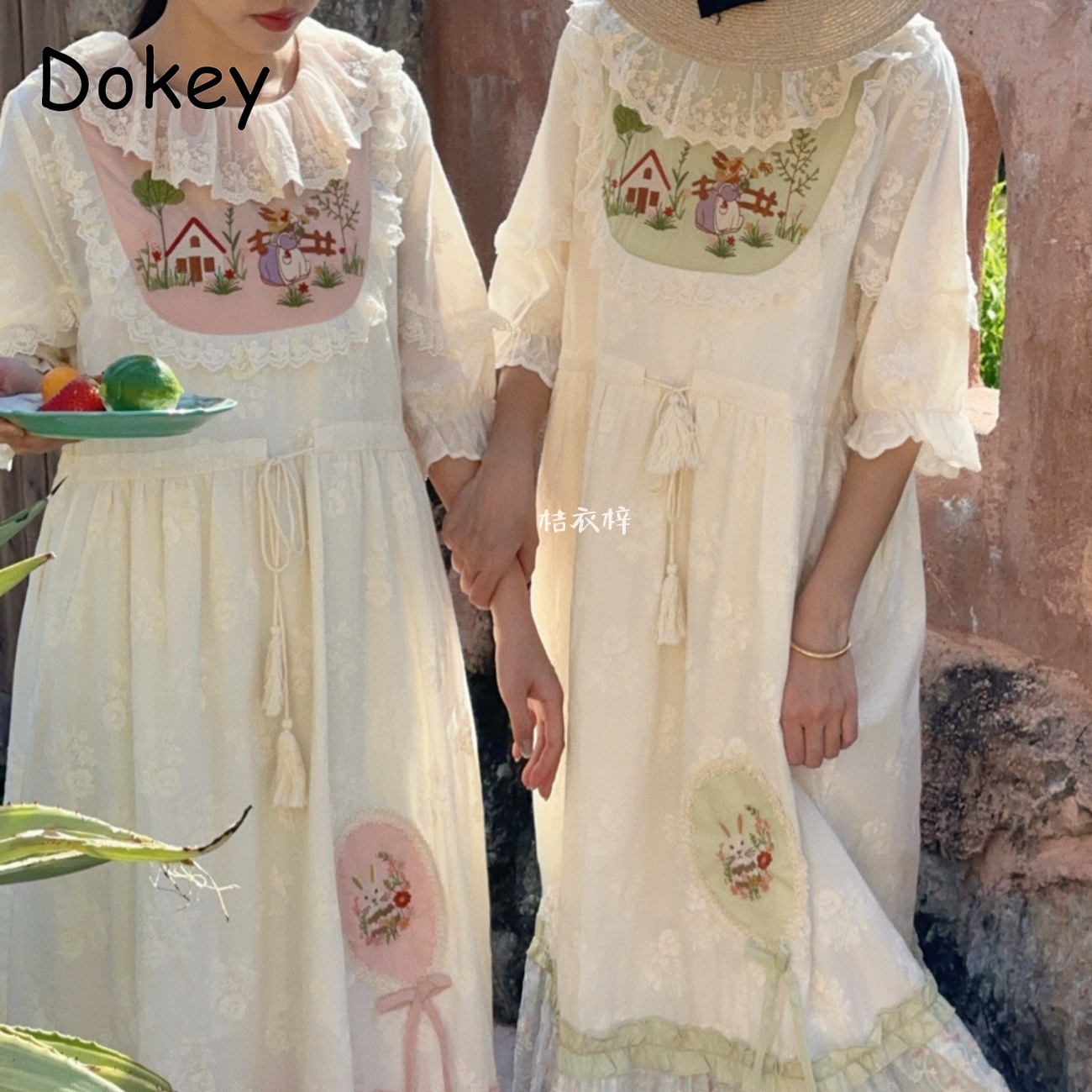 Vintage Embroidery Floral Fair - đánh giá và giá French Vintage Floral Midi Dress