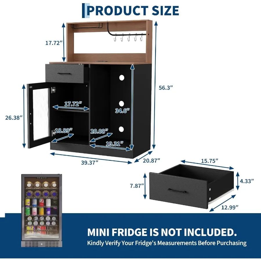 Wine bar cabinet with fridge s - đánh giá và giá Tops