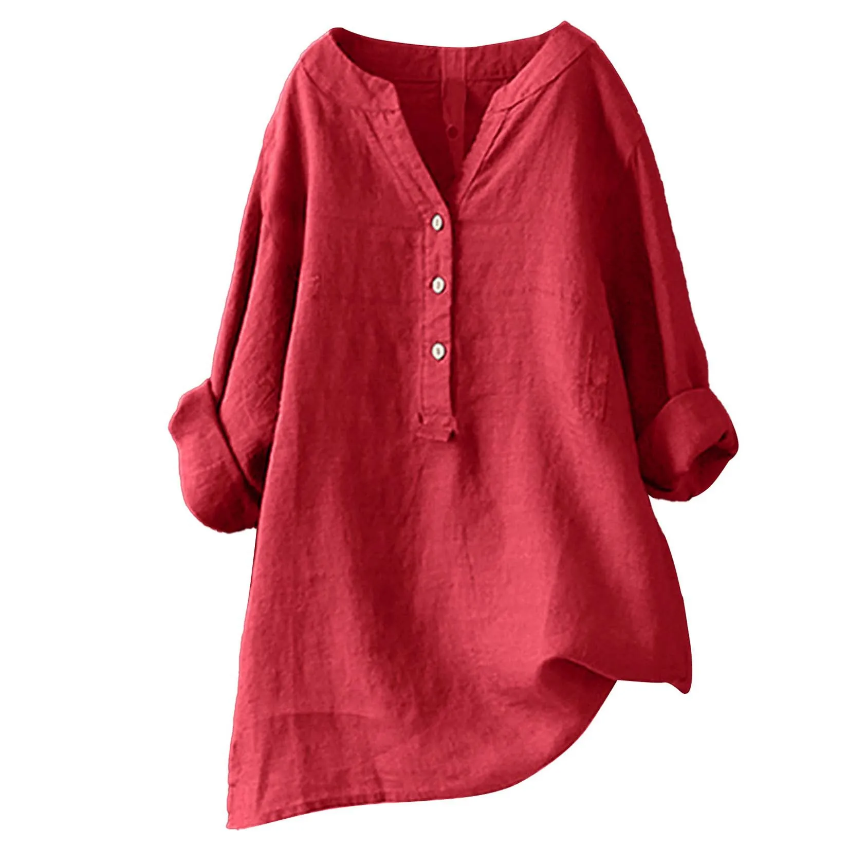 Unisex Women Men Cotton Linen  - đánh giá và giá Casual Loose Linen Shirt Dress