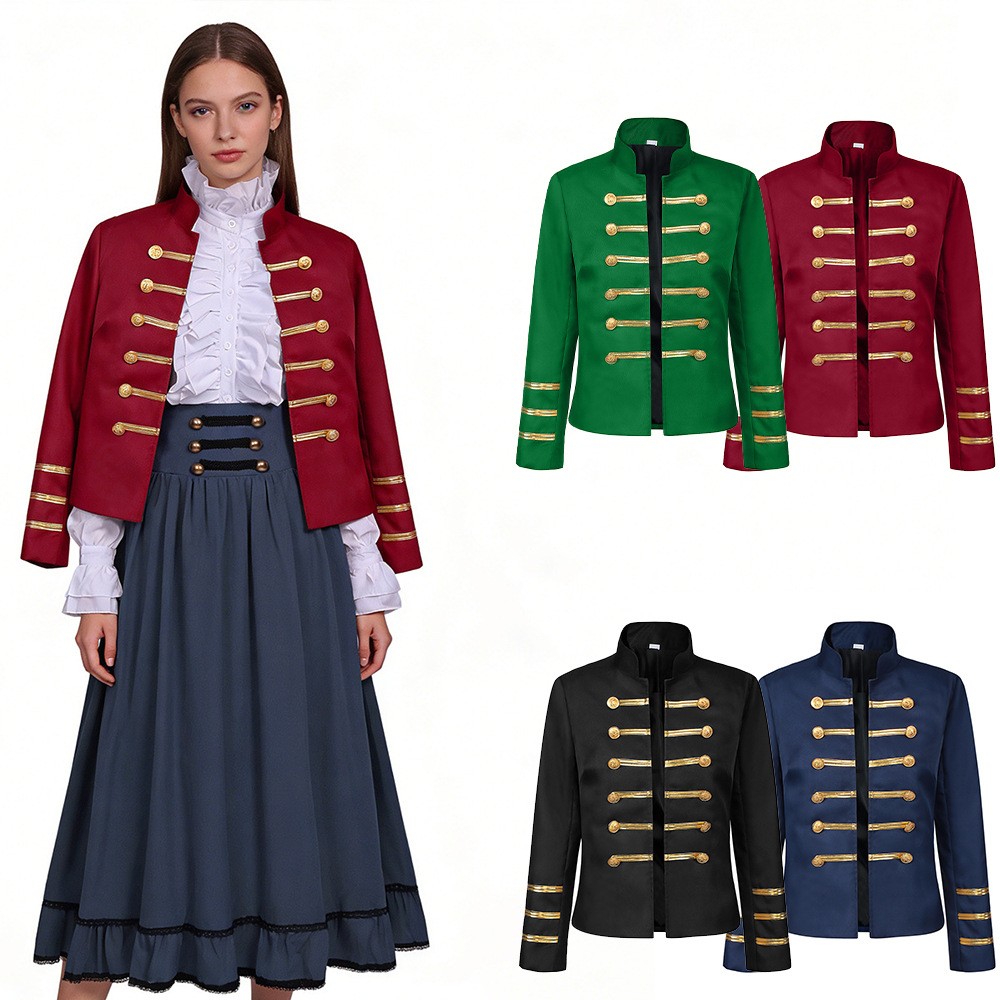 Stand Collar Double Breasted T - đánh giá và giá Tops
