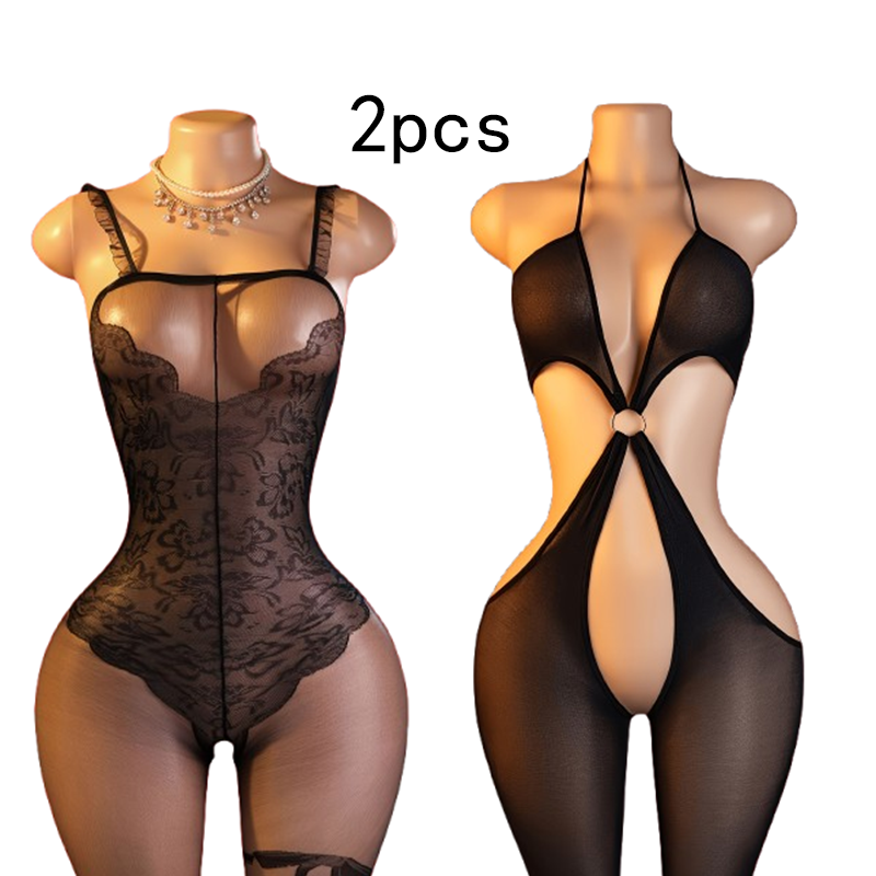 2-Piece Set – Black Sexy Cut-O - đánh giá và giá Lingerie