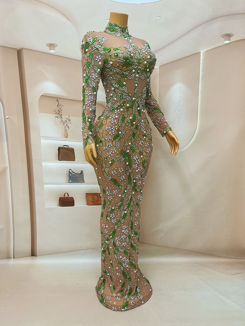 Một chiếc váy dạ hội tuyệt đẹp - đánh giá và giá Sparkly Rhinestone Club Party Dress