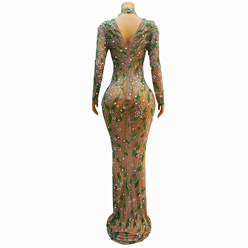 Một chiếc váy dạ hội tuyệt đẹp - đánh giá và giá Sparkly Rhinestone Club Party Dress