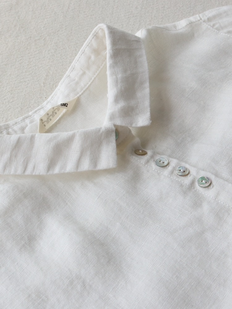 Artistic Linen Dress Women Spr - đánh giá và giá Casual Loose Linen Shirt Dress
