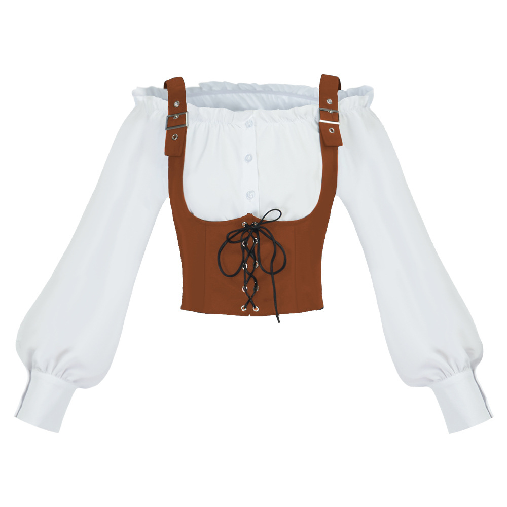 Retro Western Style Women Blou - đánh giá và giá Blouses