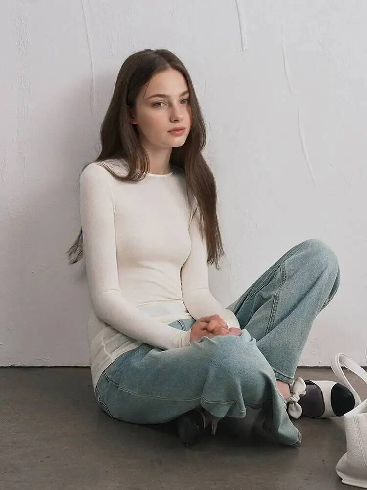 Women Cashmere Blend Long Slee - đánh giá và giá Blouses